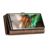 Detachable  Folio Leather Case , Card Slot & Holder & Zipper Wallet & Photo Frame for Galaxy Note 10, Brown