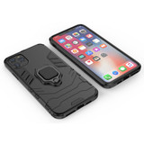 Panther PC + TPU Shockproof Protective Case , Magnetic Ring Holder for iPhone 11 Pro Max , Black