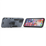 Panther PC + TPU Shockproof Protective Case , Magnetic Ring Holder for iPhone 11 Pro Max , Grey