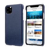 iPhone 11 Pro Max Case Blue Elegant Genuine Leather Back Shell Cover | iPhone 11 Pro Max Genuine Leather Covers | iPhone 11 Pro Max Leather Cases | iCoverLover
