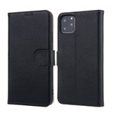 For iPhone 11 Pro Max Case Fashion Cowhide Genuine Leather Wallet Protective Cover | iCoverLover.com.au