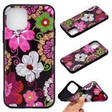 For iPhone 11 Pro Coloured Drawing Pattern Shockproof TPU Protective Case, Colorful Flower