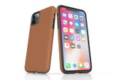 Plain Brown.jpg - iPhone 11 Pro Max Tough Case Black in Matte