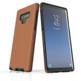 Samsung Galaxy Note 9 Case, Armour Tough Protective Cover, Brown