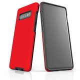 Samsung Galaxy S10+ Plus Case, Armour Tough Protective Cover, Red
