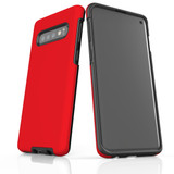 Samsung Galaxy S10 Case, Armour Tough Protective Cover, Red