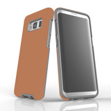 Samsung Galaxy S8 Case, Armour Tough Protective Cover, Brown