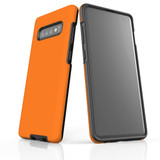 Samsung Galaxy S10+ Plus Case, Armour Tough Protective Cover, Orange