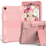 For Galaxy Tab A8.0 2019 / T290 Shockproof Two-Color Silicone Protection Case with Rose Gold | iCoverLover Australia