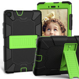 For Galaxy Tab A8.0 2019 / T290 Shockproof Two-Color Silicone Protection Case with Black+Green | iCoverLover Australia