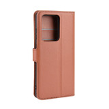 For Galaxy S20 Plus Lychee Texture Folio Protective Case with & Card Slots & Wallet Brown | iCoverLover Australia