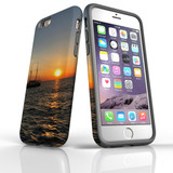 Sailing-Sunset For iPhone 11 Tough Case Black in Matte