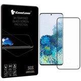 Black Samsung Galaxy S20+ Plus Full 3D Tempered Glass Screen Protector | iCoverLover