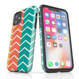 For iPhone SE 5G (2022), SE (2020) / 8 / 7 Protective Case, Zigzag Colorful Pattern | iCoverLover