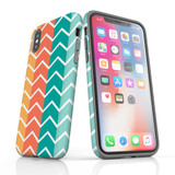For iPhone XS Max Protective Case, Zigzag Colorful Pattern | iCoverLover Australia