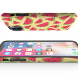 For iPhone 11 Pro Max, 11 Pro, 11, XS Max, XS, X, XR, 8, 7, 6 Plus, Se, 5S, 5 Protective Case, Watermelon | Protective Cases | iCoverLover.com.au