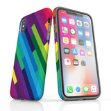 For iPhone XS Max Protective Case, Rainbow Pattern | iCoverLover Australia
