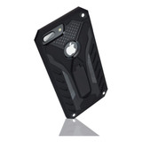 iPhone 7 PLUS Case, Armour Strong Shockproof Tough Cover with Kickstand Black