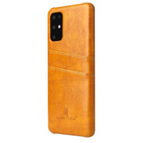 Samsung Galaxy S21 Ultra/S21+ Plus/S21/S20/20+/S20 Ultra Case Deluxe Leather Protective Cover Yellow | iCoverLover Australia