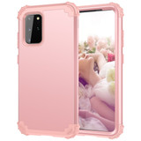 For Samsung Galaxy S20+ Plus PC + Silicone Three-piece Protective Case, Rose Gold | iCoverLover Australia