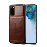 For Samsung Galaxy S20 PU Leather Wild Horse Texture Protective Case, Brown | iCoverLover Australia