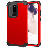 For Samsung Galaxy S20 Ultra PC + Silicone Three-piece Protective Case, Red | iCoverLover Australia