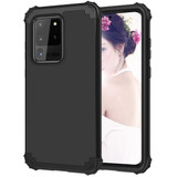 For Samsung Galaxy S20 Ultra PC + Silicone Three-piece Protective Case, Black | iCoverLover Australia