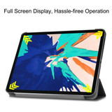 For iPad Pro 12.9in (2020) Case, PU Leather Cover, 3-Fold Stand, Sleep/Wake Function | iCoverLover.com.au