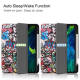iPad Pro 11in (2021,2020,2018) Case, Drawing PU Leather Cover with 3-Fold Stand, Sleep/Wake Function, Pen Slot | iPad Pro 11in Cases | iCoverLover.com.au