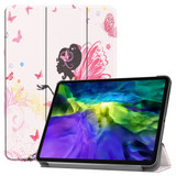 For iPad Pro 11in (2021,2020,2018) Smart Karst Painted PU Leather Case 3-Fold Holder, Elf Girl | iPad Pro 11in Cases | iCoverLover.com.au