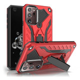 Samsung Galaxy Note 20, Note 20 Ultra Case, Armour Shockproof Tough Cover with Kickstand, Red