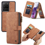 For Samsung Galaxy S20 Ultra Case Wild Horse Texture PU Leather Folio Case, Brown | iCoverLover Australia