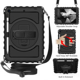 For iPad 10.2in (2021,2020,2019) 360 Degree Rotating, Kickstand Shockproof,Shoulder Strap,Hand Strap, BlackiPad Cases | iCoverLover.com.au