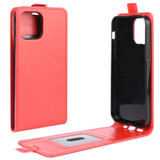 For iPhone 12 mini Texture Single Vertical Flip Leather Protective Case , Card Slots & Photo Frame, Red | iCoverLover Australia