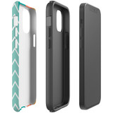 For iPhone 14 Pro Max/14 Pro/14 and older Case, Protective Back Cover, Colourful Zigzag | Shockproof Cases | iCoverLover.com.au