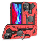 iPhone 12 Pro Max (6.7in) Case Tough Armour Protective Cover with Magnetic Ring Holder Red