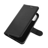 For iPhone 12 Pro Max/12 Pro/12 mini Lychee Texture Folio Protective Case Wallet, Black | iCoverLover Australia