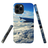 For iPhone 12 Pro Max Case, Tough Protective Back Cover, sky clouds plane | iCoverLover Australia