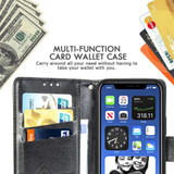 For iPhone 12, 12 mini, 12 Pro, 12 Pro Max Case, Butterfly PU Leather Wallet Cover, Lanyard & Stand, Blue | iCoverLover Australia