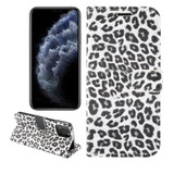 For iPhone 12 Pro Max Leopard Print Pattern Folio PU Leather Case,Card Slot and Holder, White | iCoverLover Australia