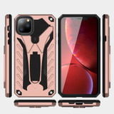 iPhone 12 Pro Max/12 Pro/12 mini Case, Armour Strong Shockproof Tough Cover with Kickstand, Rose Gold