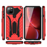 iPhone 12 Pro Max/12 Pro/12 mini Case, Armour Strong Shockproof Tough Cover with Kickstand, Red