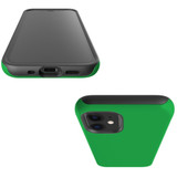 For iPhone 14 Pro Max/14 Pro/14 Plus/14, 13 Pro Max/13 Pro/13 & Older Case, Protective Back Cover, Green | Shockproof Cases | iCoverLover.com.au