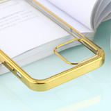 For iPhone 12, 12 mini, 12 Pro, 12 Pro Max Case, Clear Protective Back Cover, Electroplated Edges in Gold | iCoverLover Australia