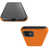 For iPhone 14 Pro Max/14 Pro/14 Plus/14, 13 Pro Max/13 Pro/13 & Older Case, Protective Back Cover, Orange | Shockproof Cases | iCoverLover.com.au