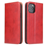 iPhone 12 Pro Max/12 Pro/12 mini Case, Leather Flip Wallet Folio Cover with Stand, Red | iCoverLover Australia