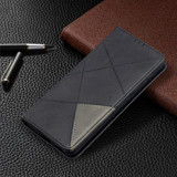 For Samsung Galaxy S21 Ultra/S21+ Plus/S21 Case, Geometric Folio Magnetic PU Leather Wallet Cover & Stand, Black | iCoverLover.com.au | Phone Cases