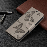 For Samsung Galaxy S21 Ultra/S21+ Plus/S21 Case, Butterflies Folio PU Leather Wallet Cover, Stand & Lanyard, Grey | iCoverLover.com.au | Phone Cases