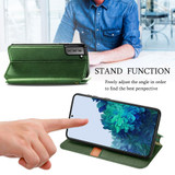 For Samsung Galaxy S21 Ultra/S21+ Plus/S21 Case, Cubic Grid Folio Magnet PU Leather Wallet Cover, Kickstand, Green | iCoverLover.com.au | Phone Cases