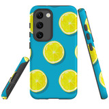 For Samsung Galaxy S23 Case Tough Protective Cover, Lemon Slices | Shielding Cases | iCoverLover.com.au